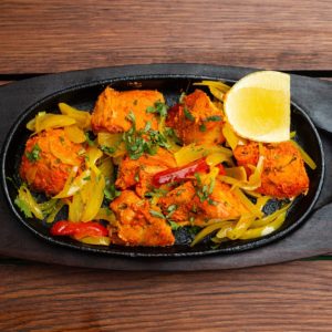 Chicken Tikka This dish is good for 2 persons , we will serve this with Sheermal flatbread.